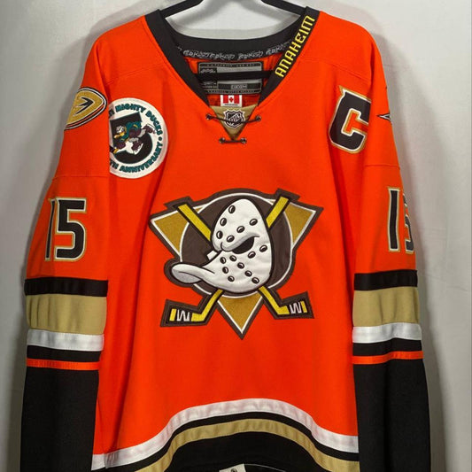 Anaheim Ducks Ryan Getzlaf Orange 54 XL CCM Alternate Anniversary Patch Jersey